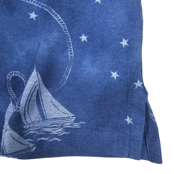 NWT Polo Ralph Lauren Polo Shirt Mens XLT Blue Nautical Sailboat Casual Coastal - Picture 8 of 14